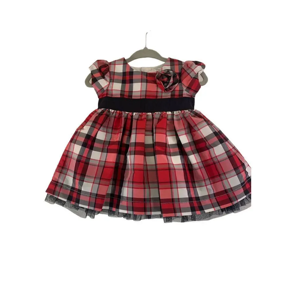 CARTER’S Infant Classic Holiday Plaid Dress / Size: 3 Months